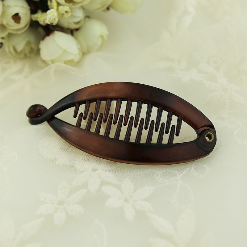 高温树脂中号简约百搭风香蕉夹