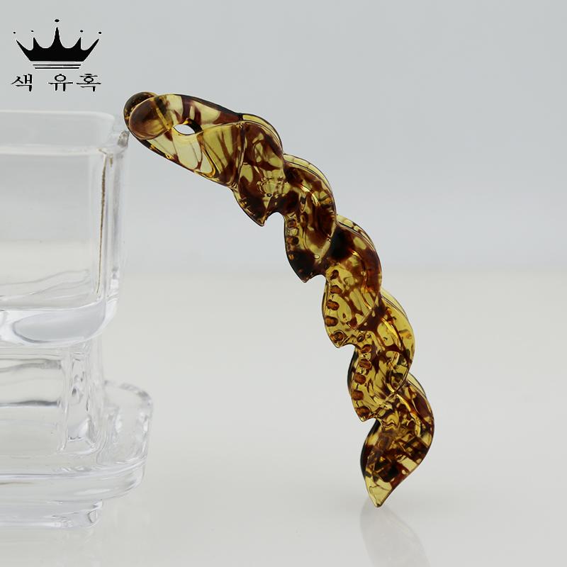 AS发饰香蕉高温竖卡头马尾扣