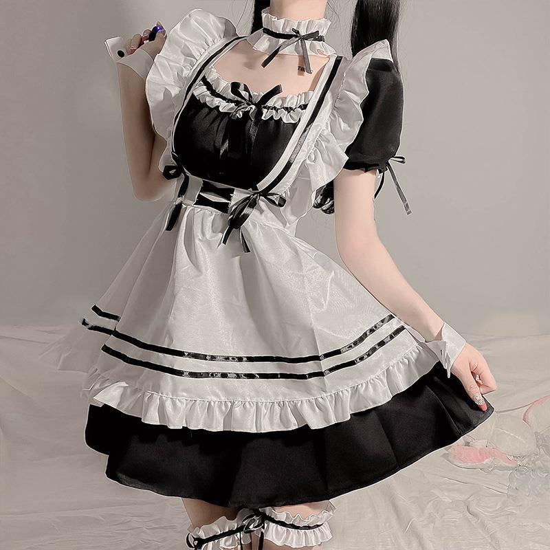 女仆装大码套装伪娘cos服装洛丽塔轻熟女佣日系可爱女装大佬日常