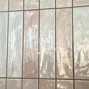 简漫 高光珍珠釉珠光渐变长条窑变小砖 卫生间厨房浴室墙面砖瓷砖