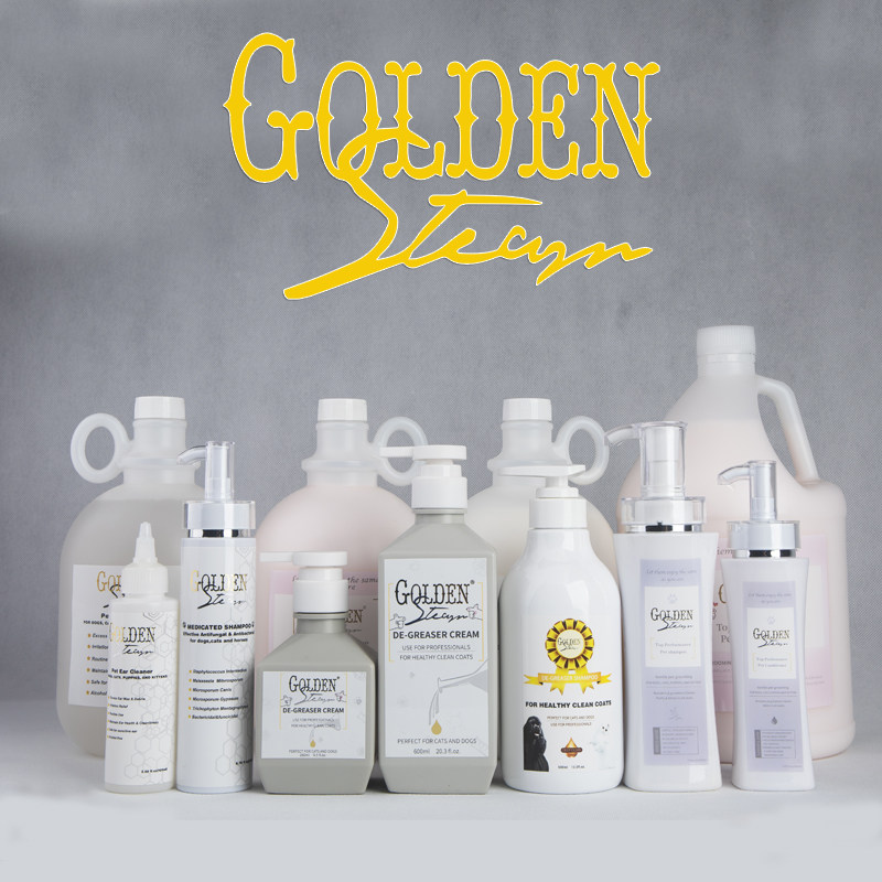 Goldensteam猫咪赛级洗护猫狗通用沐浴露护毛素药浴耳水去油膏