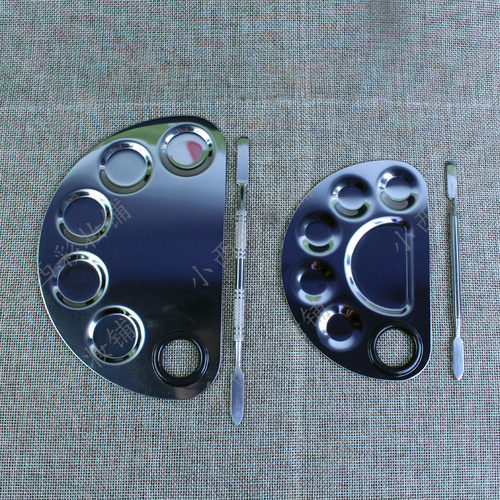 新品粉底液调色板梅花化妆工具