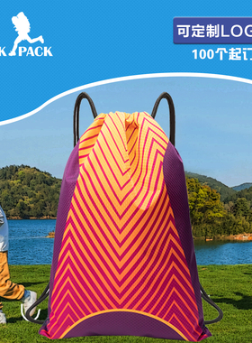 涤纶束口袋收纳宣传广告抽绳袋篮球包训练背包定制双肩背包印logo