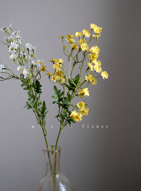 仿真花高级感逼真洋甘菊小雏菊小清新花束客厅插花轻奢花艺装饰