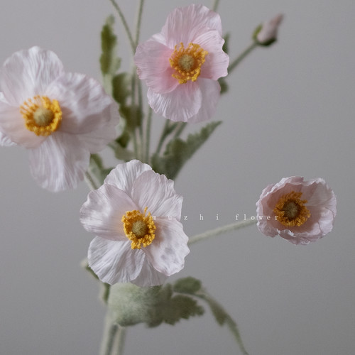 轻盈高级感虞美人仿真花束插花