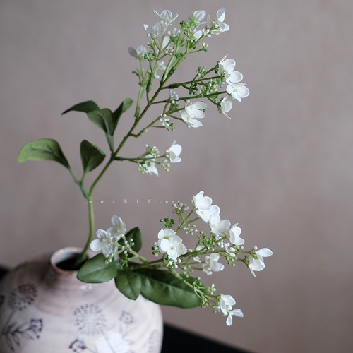 小清新简约白色碎花洋丁香仿真花