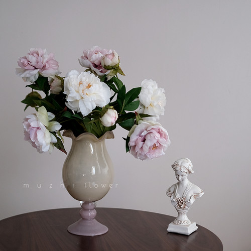 芍药仿真花轻奢高端客厅餐桌摆设