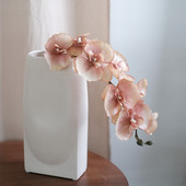 仿真花 蝴蝶兰高档插花摆件客厅摆设复古绢花艺家居装 饰婚礼布置