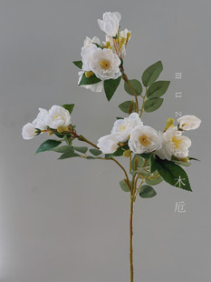 蔷薇仿真花高枝假花高级感婚礼布置小玫瑰摆设客厅摆件插花绢雏菊