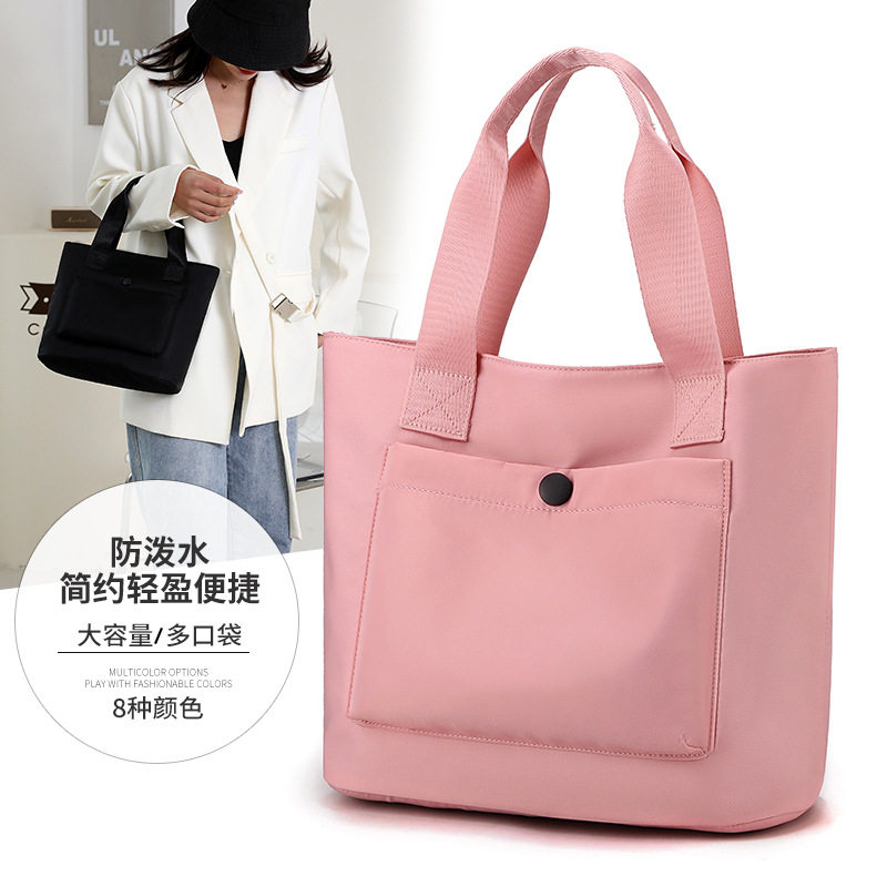 包包女2024新款牛津布休闲帆布包时尚外出韩版大容量上班族手提袋