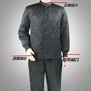 温区男棉衣裤加厚棉袄棉裤套装寒区绿色轻便保暖防风防寒服