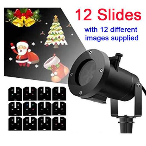 2026 Christmas Laser Projector Lights LED 12 Patterns Lamp