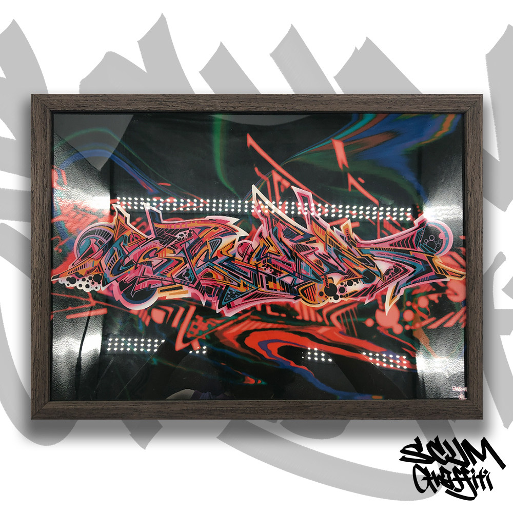 风格元素微喷潮流艺术赛博版画