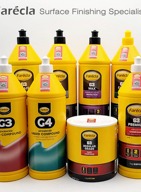 正品英国Farecla汽车G3快蜡1号2号3号抛光蜡G4快蜡三合一抛光车蜡