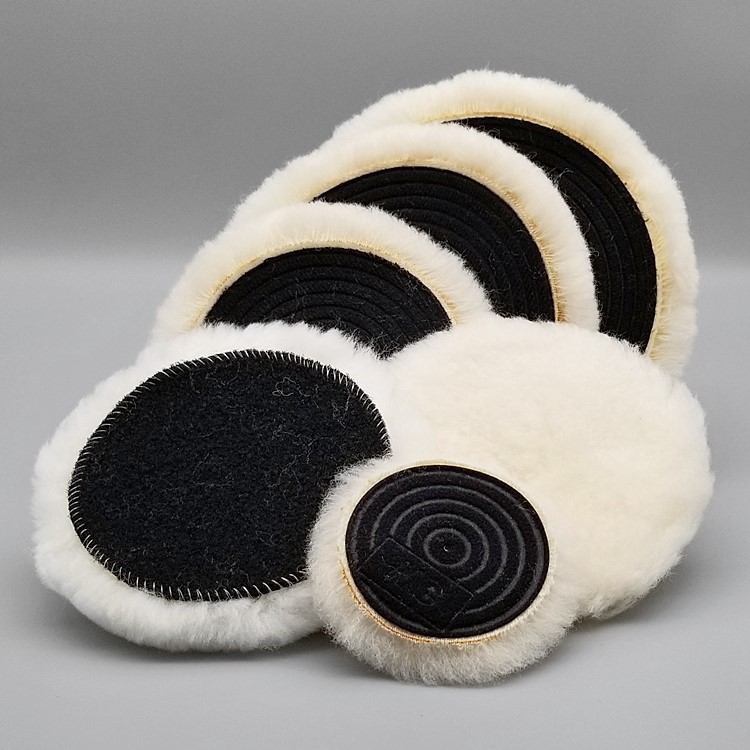 正品兔毛去纹粗蜡3寸抛光盘