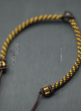 手编半成品DIY手绳男女手链可穿珠编绳玉貔貅天珠开口横穿莲花台