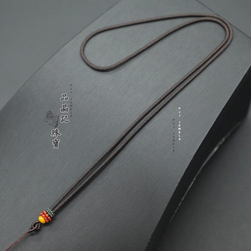 玉吊挂绳男女款玛瑙翡翠金银简约