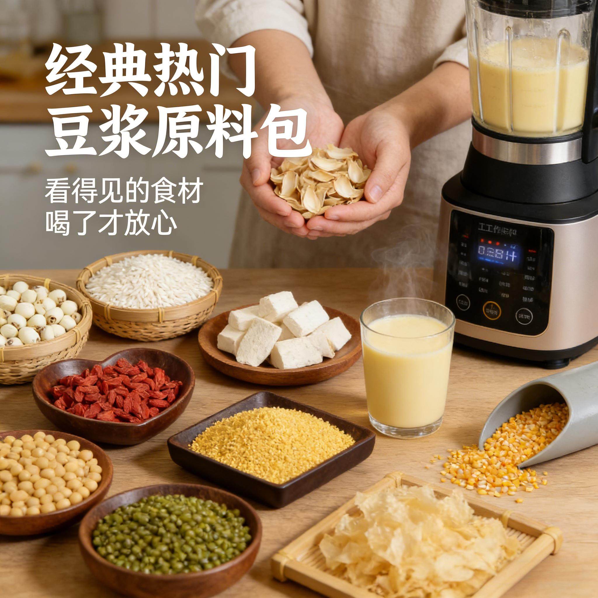 豆浆料包五谷杂粮破壁机黄豆专用食材组合早餐打米糊粗粮独立包装,粮油调味/速食/干货/烘焙,杂粮组合/膳食混合谷物,淘宝优惠券,粉丝福利购,淘宝优惠卷