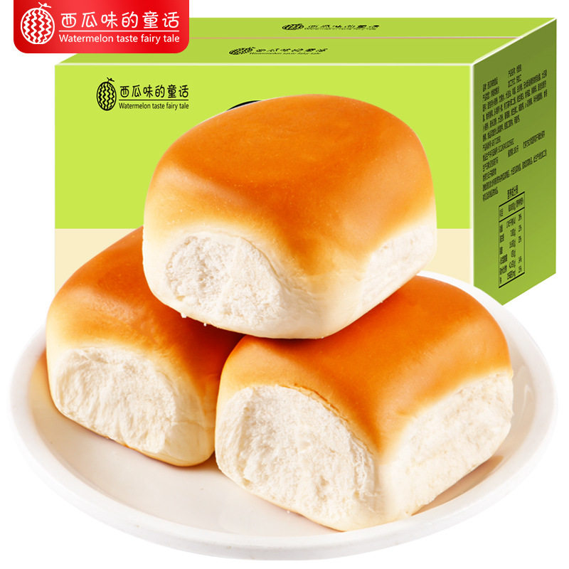 手撕松软老面包整箱早餐