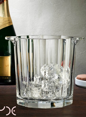 Nude努德 土耳其原装进口水晶玻璃冰桶冰粒桶香槟桶 加厚加重