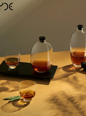 Nude努德 土耳其进口水晶玻璃清酒杯酒具套装 日式创意酒壶酒尊