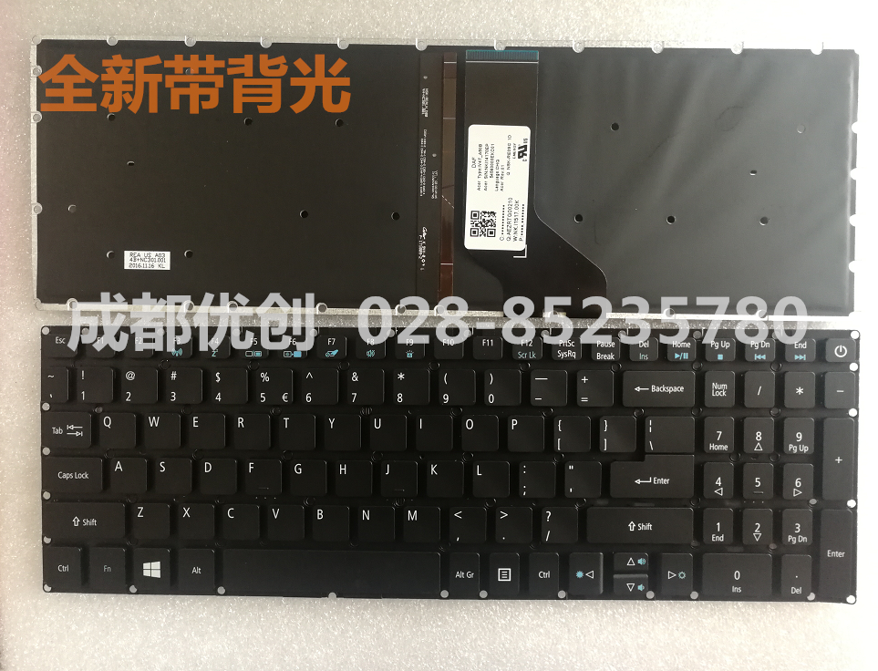 全新原装acer宏基 E5-573 VN7-592G T5000 V5-591G F5-572G键盘