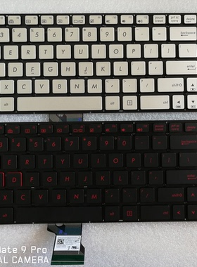 ASUS G501 N501 N501JW UX501 UX52 Q501 N541黑色红字银色键盘US
