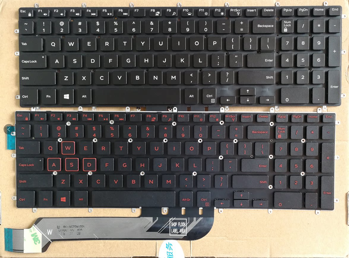 用于戴尔游匣Inspiron15-7566 5567 5570 G7 G3-3579键盘更换3590