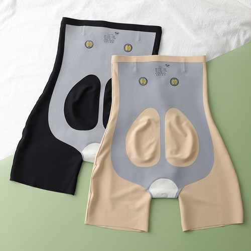 无痕收腹提臀裤安全裤高腰塑形