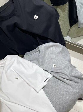 Moge3105夏季新款男士短袖T恤棉料时尚休闲圆领半袖上衣打底粉色