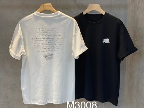 Moge3008夏季新款男士休闲T恤圆领纯色宽松直筒短袖T恤学生渐变