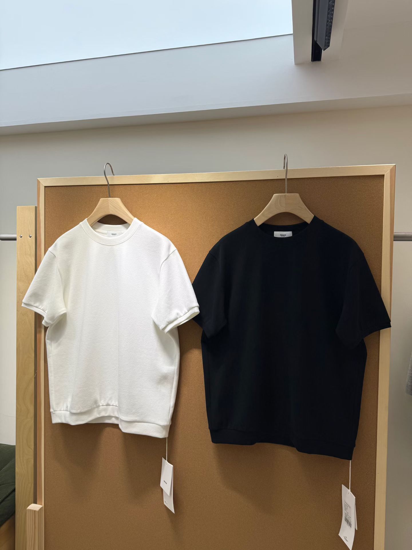 径尺老钱风短袖T恤男秋日系复古潮牌痞帅宽松简约百搭内搭打底衫图片
