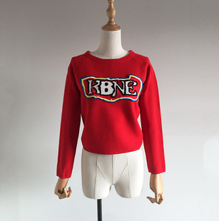 2019春装新款撤柜糖果色修身短款百搭针织卫衣打底衫毛衣