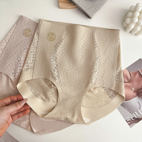 惊艳高货蕾丝无痕高腰内裤