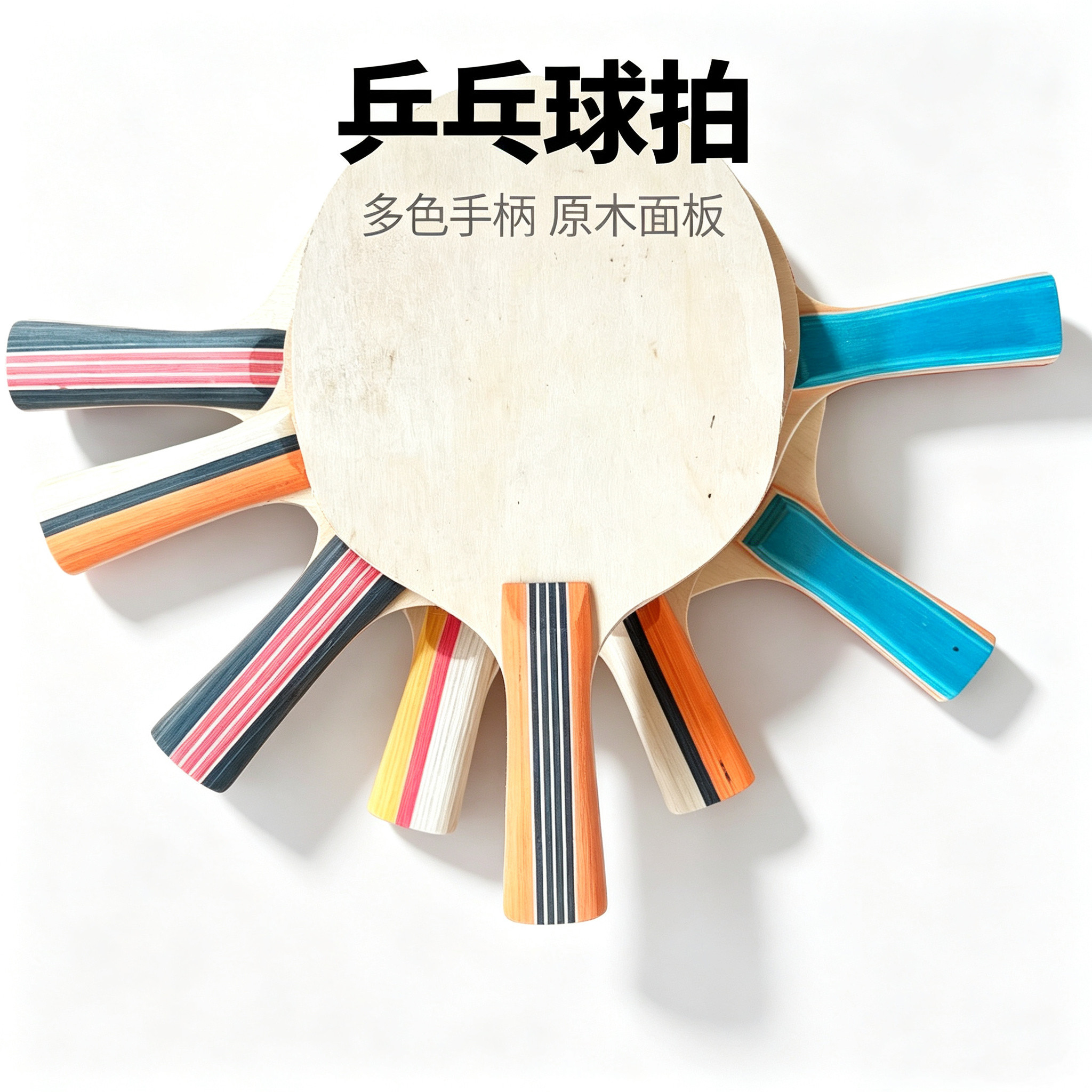 纯木碳素乒乓球拍底板专业DIY光板直拍横拍训练底板学生成人通用图片