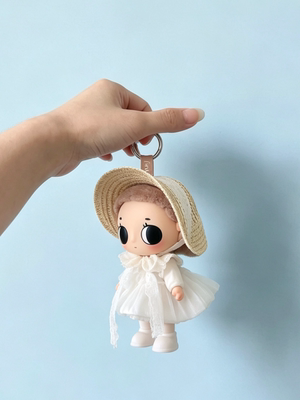 Nyota小小瞬间塔塔娃衣服白色波奈特帽Lolita套装着替度假风缎面