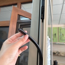 断桥铝合金阳台厨房推拉门密封胶条槽盖门框胶条盖子玻璃门扣盖条