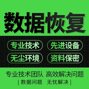 移动硬盘数据恢复电脑机械固态U盘内存SD卡照片文件远程修复服务