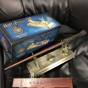 哈利波特霍格沃茨木质魔杖金属支架周边儿童玩具模型伴手礼物