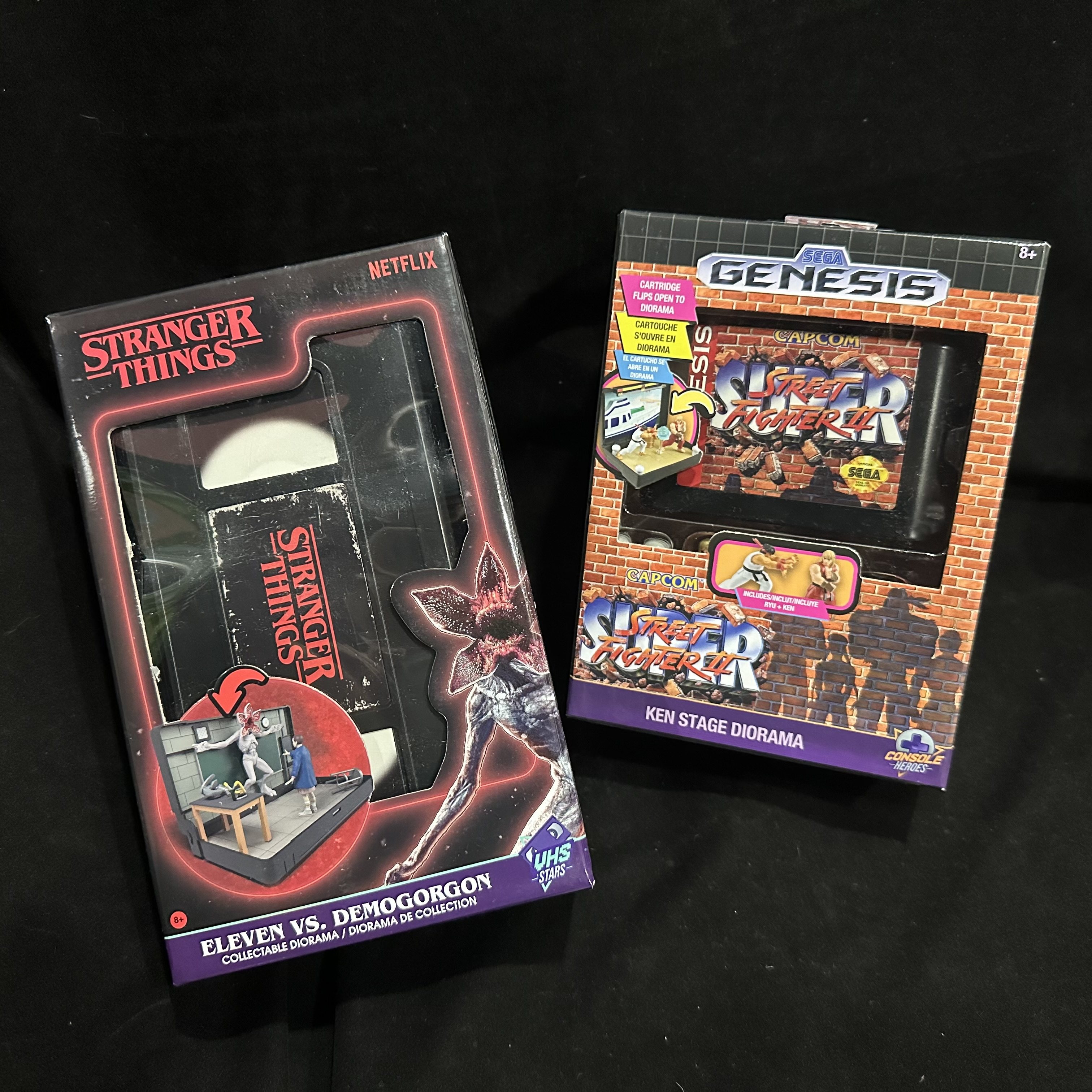 怪奇物语街头霸王录像带卡带造型人物场景玩具手办模型周边礼物