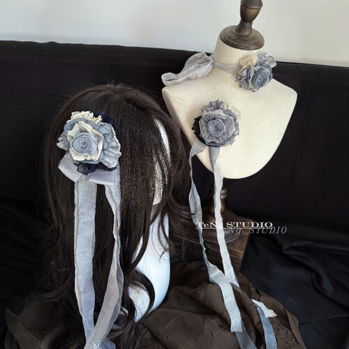 原创小众设计感手作复古风花朵