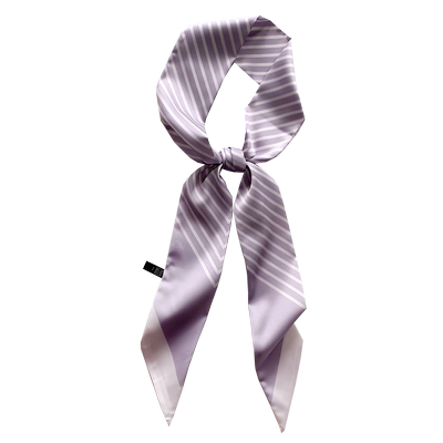 百搭风黑白条纹懒人多功能丝巾