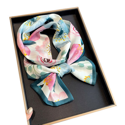 高级感法式发带飘带长条丝巾