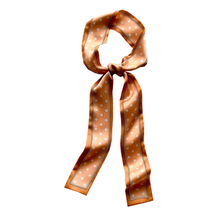 细窄长条小丝巾女复古波点赫本风发带绑包丝带头巾飘带装饰腰带潮