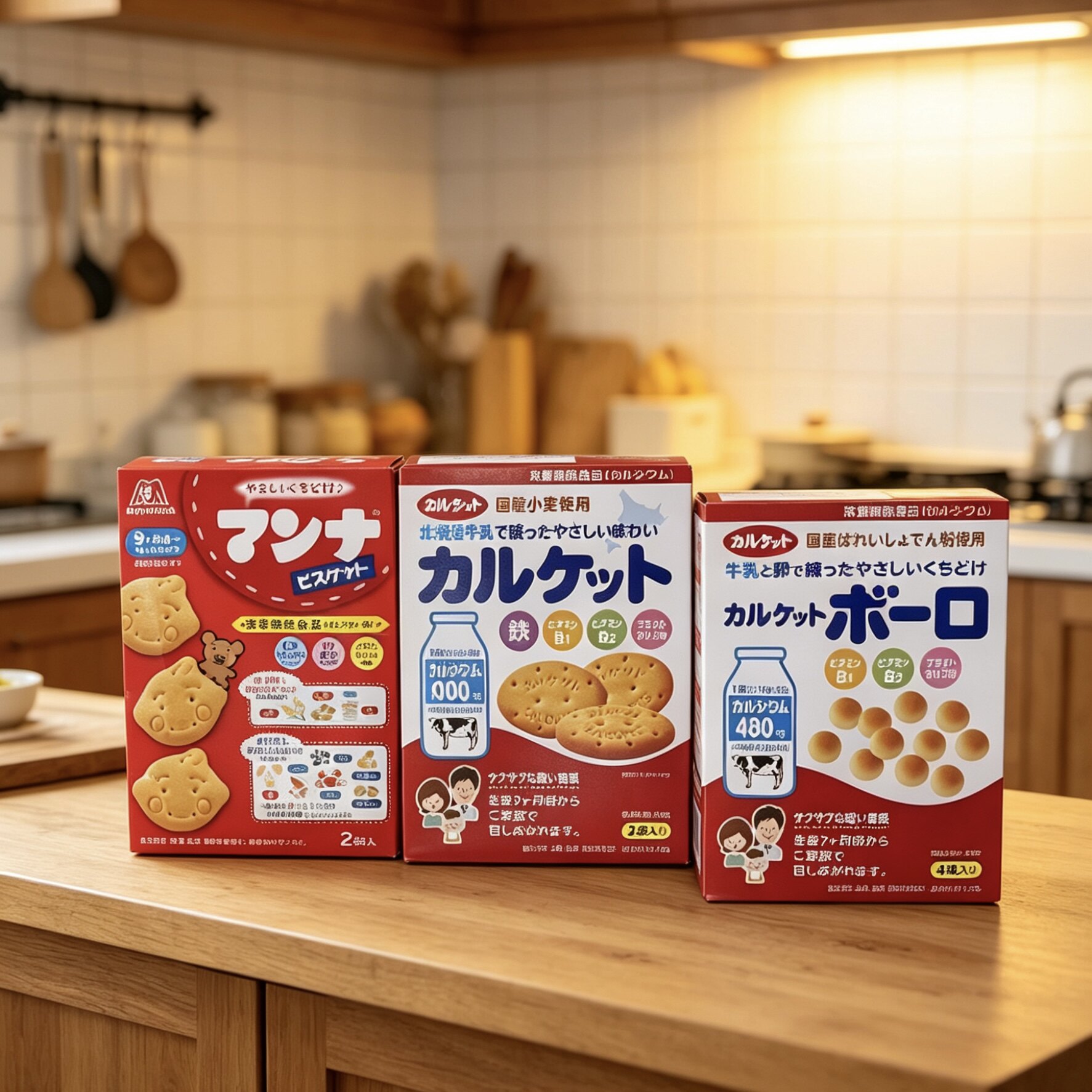 日本进口伊藤馒头儿童饼干牛奶饼干多口味盒装营养消化饼干