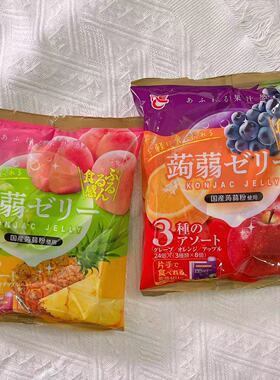 日本代购ACE艾斯三瓶果冻什锦蒟蒻果冻多种口味儿童果冻可吸