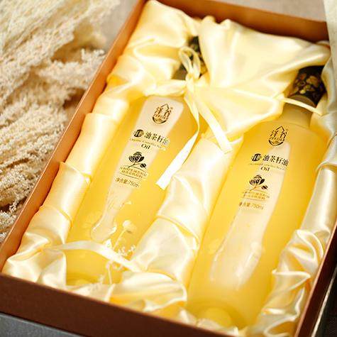 三生泽谷有机油茶籽油礼盒装750ml×2/盒原装正品
