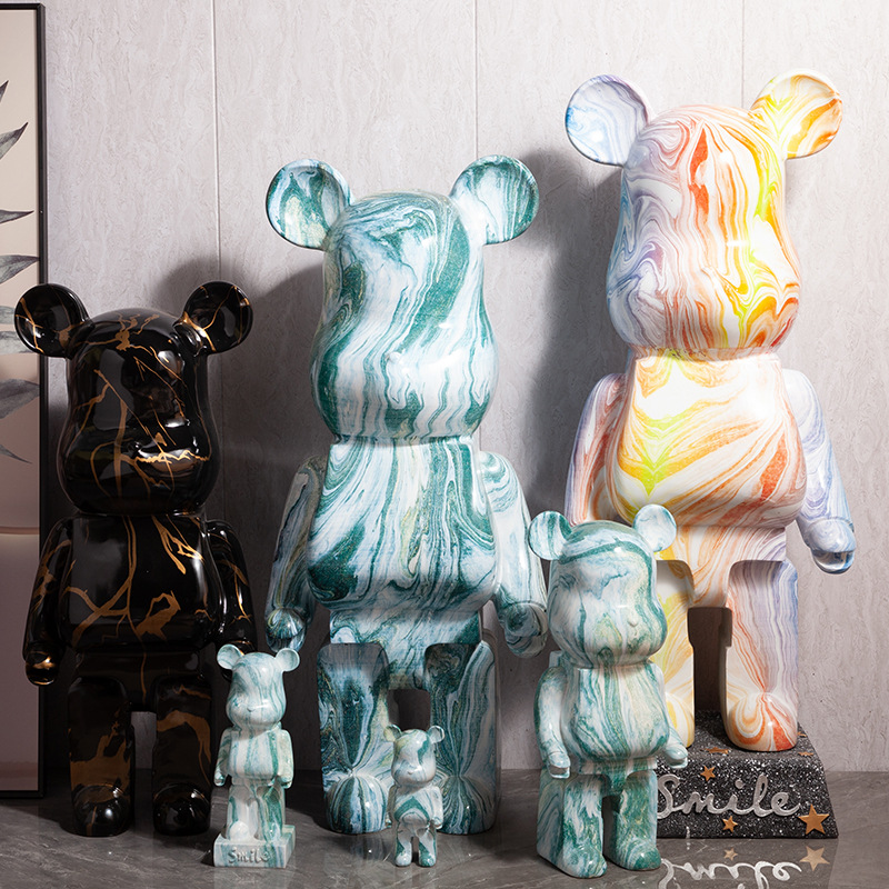 现代落地暴力熊摆件客厅电视柜玄关装饰品创意暴力熊存钱罐礼物