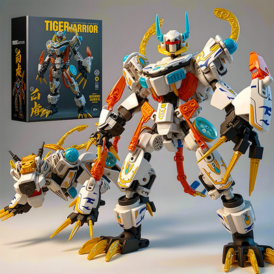 儿童积木拼装玩具益智特警男孩