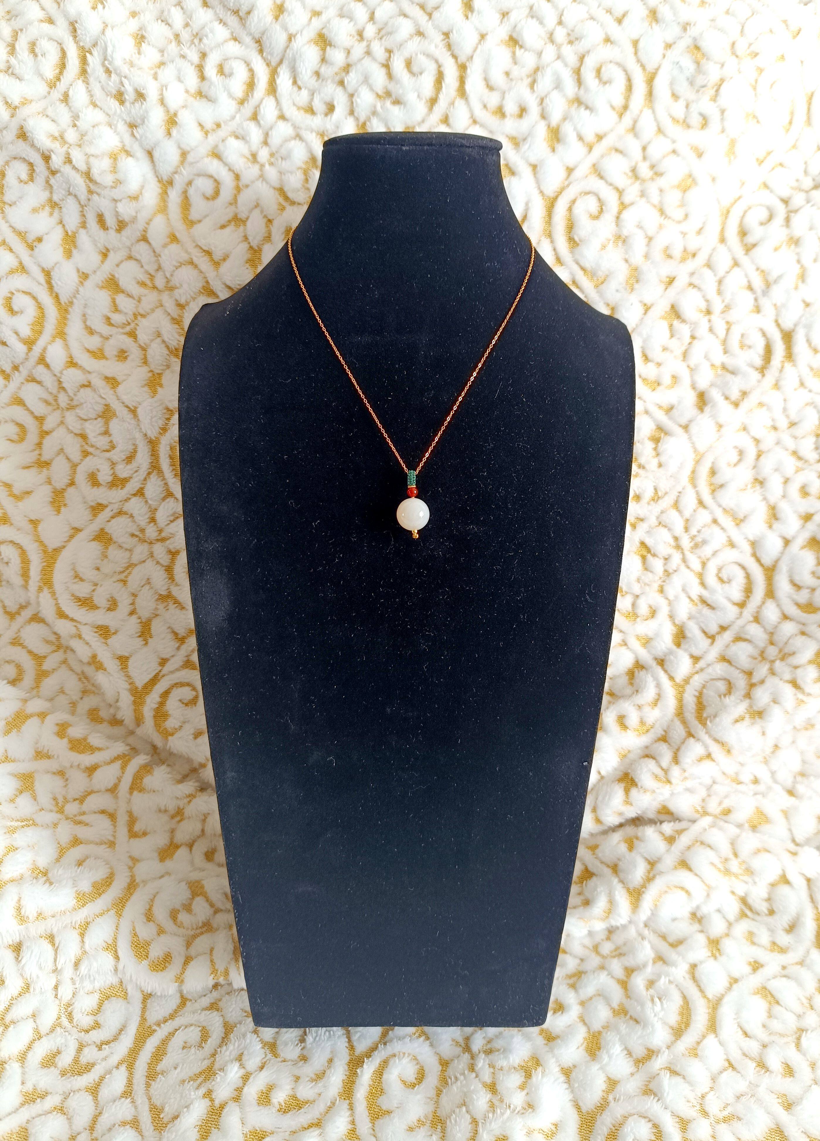 特价福利 原创设计  天然玛瑙单珠锁骨链